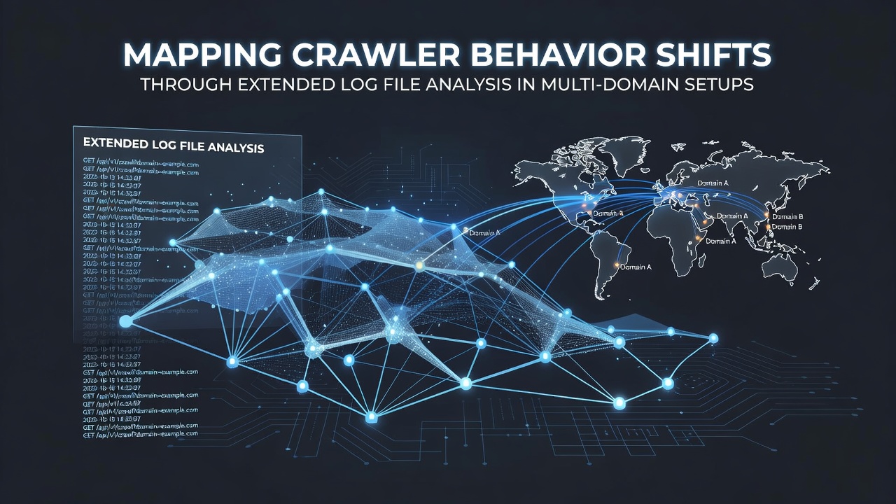 Mapping crawler behavior shifts through extended log file analysis in multi-domain setups